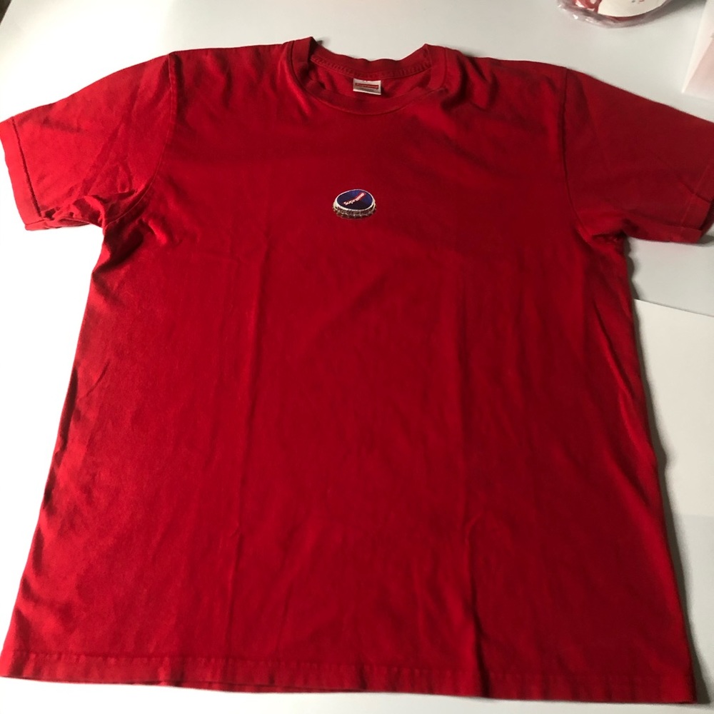 Supreme Bottle Cap Mens Red Large T-Shirt Tee Top